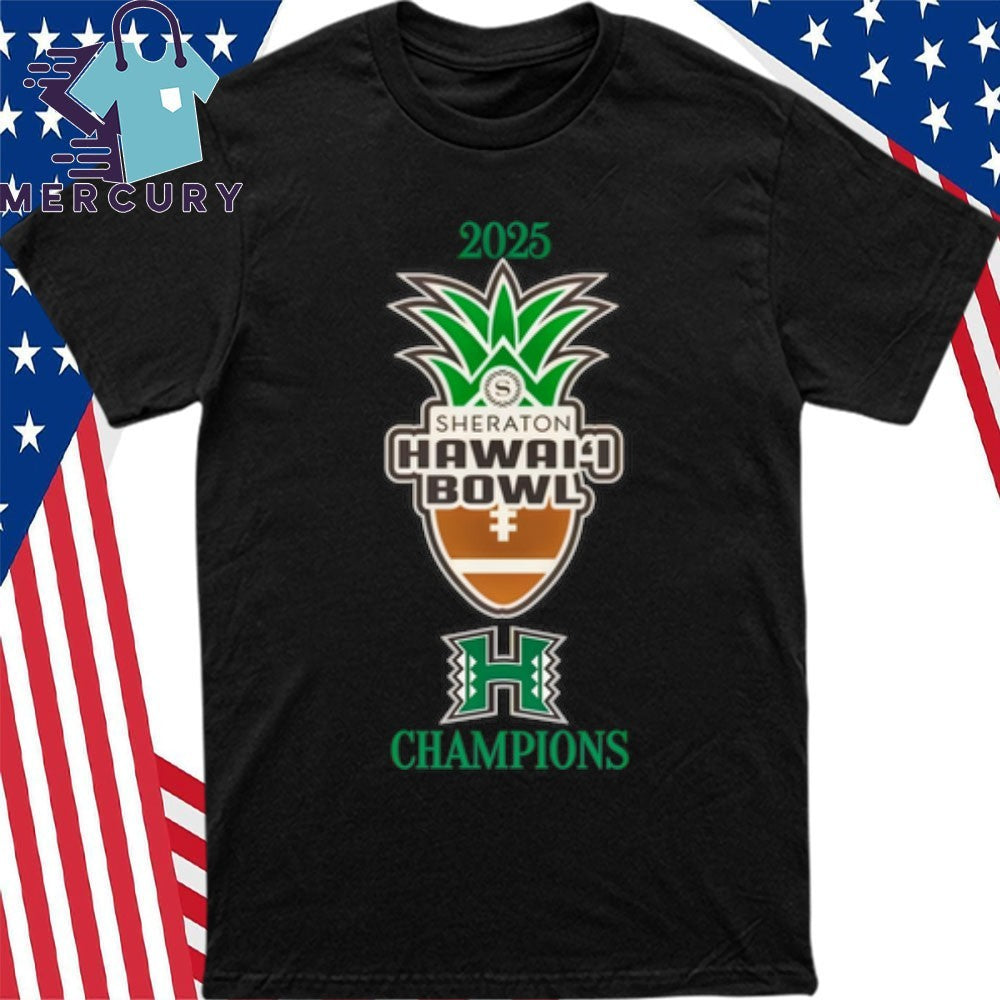 Hawaii Rainbow Warriors 2025 Hawai’i Bowl Champions Shirt