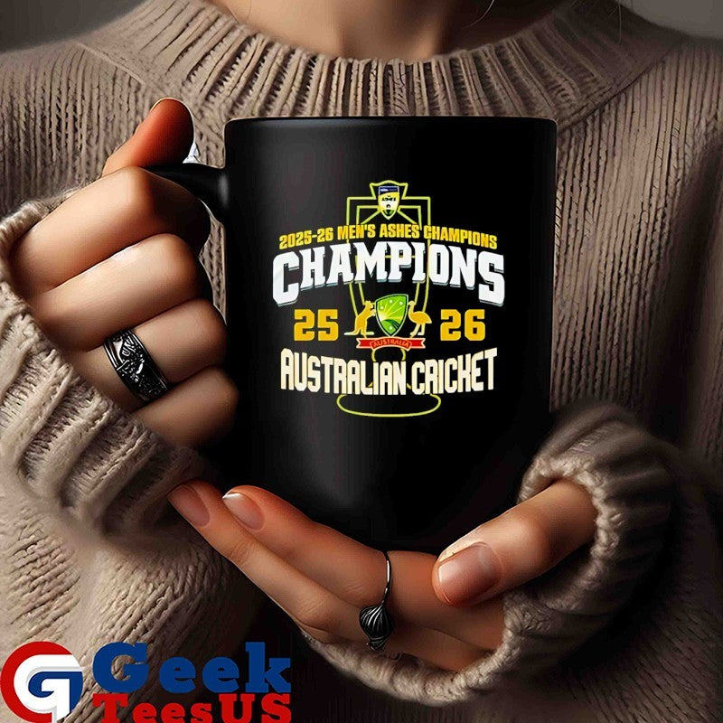2025-26 Men’s Ashes Champions Australia Cricket trophy shirt