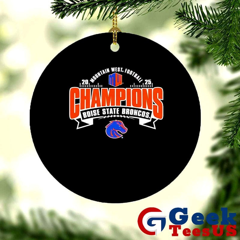 2025 Mountain West Conference Champions Boise State Broncos Locker Room logo shirt