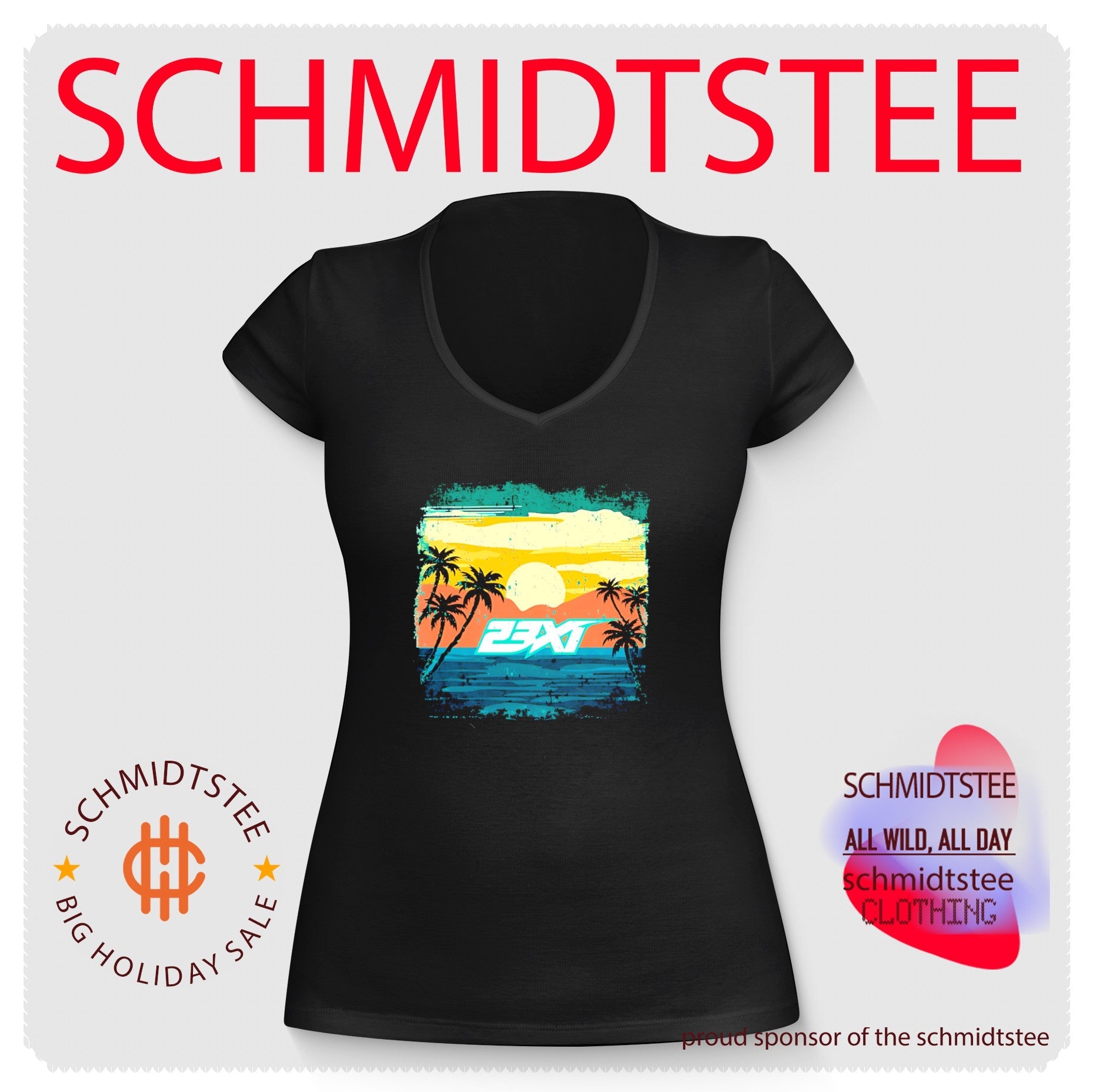 23XI Ink Teal Sunset Lifestyle shirt