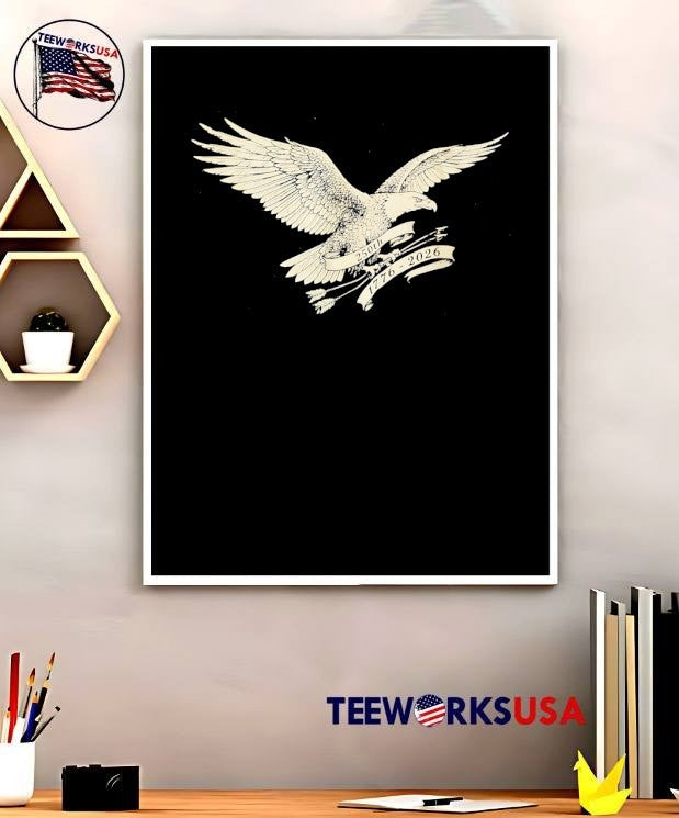250th Anniversary Commemorative Eagle 250th 1776 2026 T-Shirt