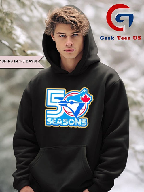 50th Season Toronto Blue Jays MLB logo T-shirt