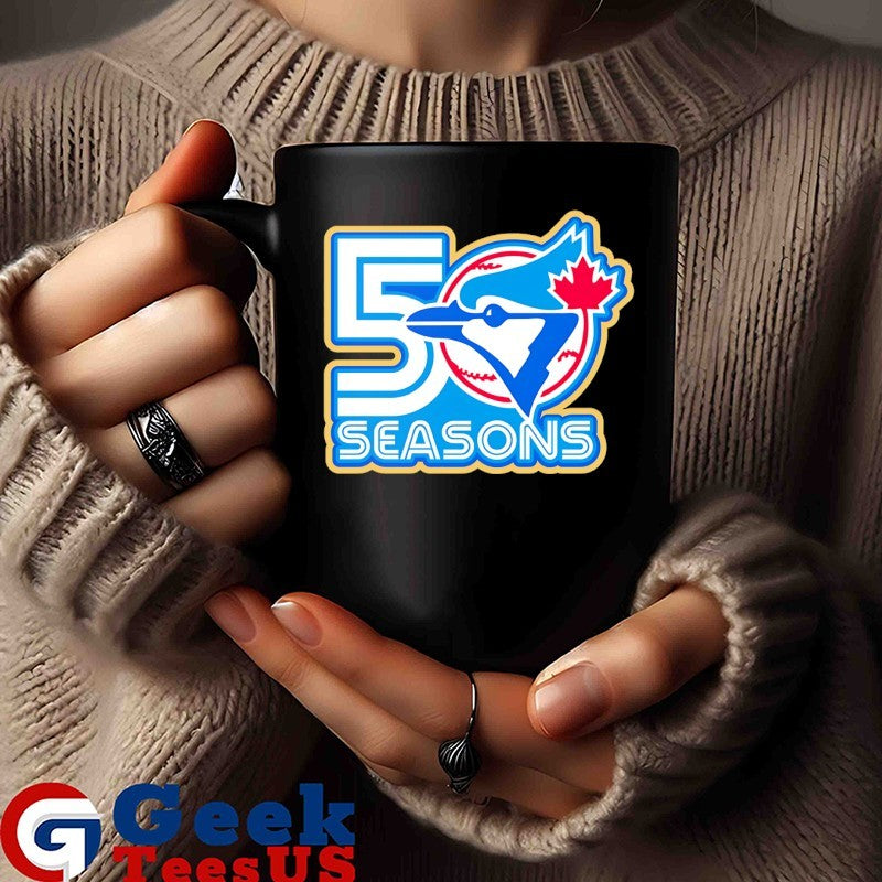50th Season Toronto Blue Jays MLB logo T-shirt