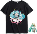 Adult Anime Shirt Summer Fashion Versatile Anime Pattern Printed T-Shirt
