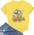 Banana Shirts Baseball Shirt for Women Game Day Fan T-Shirt Baseball Mom Tee Funny Graphic Short Sleeve Tops