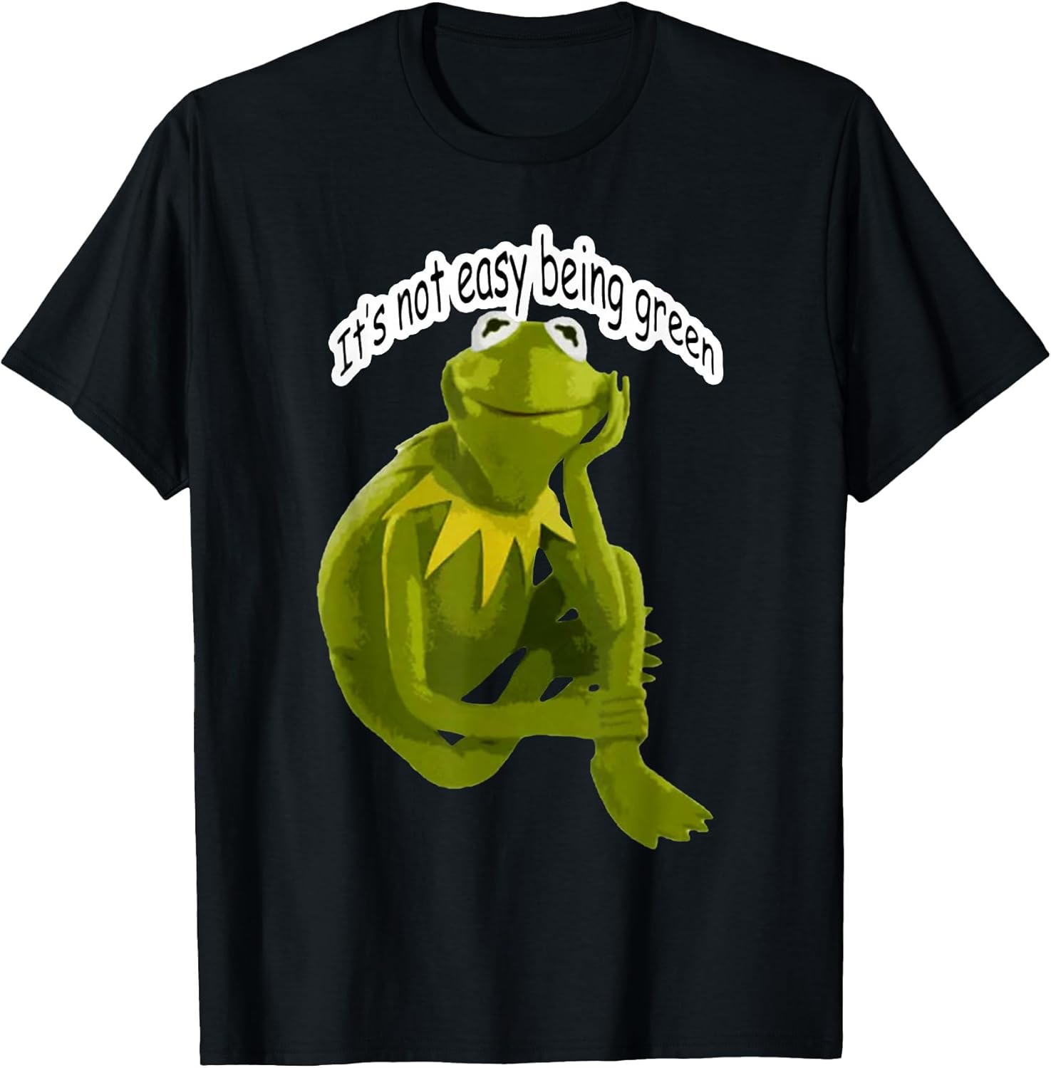 Retro Quote Its Not Easy Being Green Funny Frog