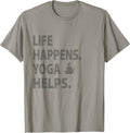 life happens yoga helps funny