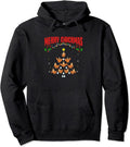 Hen Chick Farmer Merry Chickmas Christmas Chicken Tree Pullover Hoodie