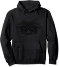 Angry Owl Hoodie Eyes Owl Bird Mandala Artwork Pullover