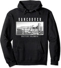 Vancouver Skyline Hoodie British Columbia Canada Vintage Canadian