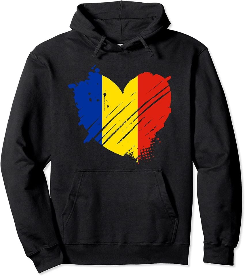 Man In Romanian Hoodie  I love It is in my DNA Gift for Romanians Pullover