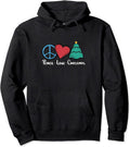 Peace Love Christmas Pullover Hoodie