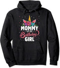 Mommy Of The Birthday Girl Unicorn Girls Family Matching Pullover Hoodie
