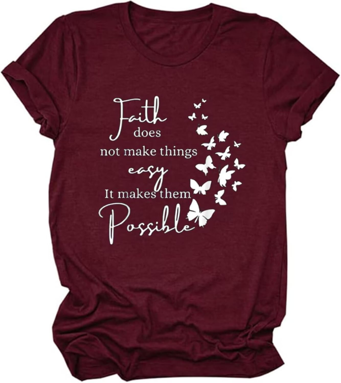 Christian Jesus T-Shirt for Women Vintage Bible Verse Printed Short Sleeve Faith Blessed Inspirational Girl Top Tees