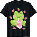 Strawberry Milk Frog Japanese Kawaii Designs