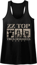 ZZ Top Rock Band Music Group Tres Hombres Adult Womens Tank Top Tee