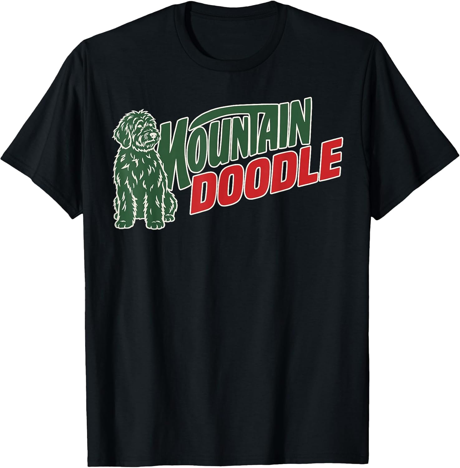 Mountain Doodle Dog Lovers Vintage Retro Outdoor Hiking T-Shirt