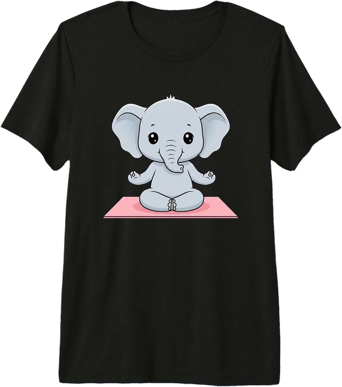 Cute Baby Elephant Yoga Meditation Lovers