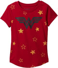 Girls T-Shirt Wonder Woman Logo & Stars Print