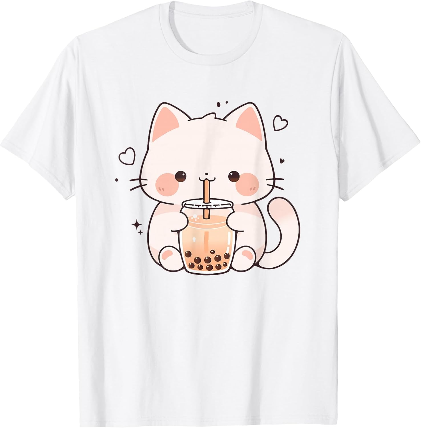 Kawaii Cat Boba Japanese cute aesthetic Anime Girl