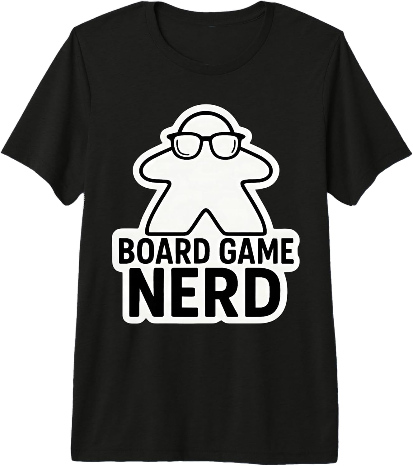 Board Game Nerd Funny Meeple Nerdy Glasses Merch