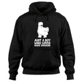 Just a Boy Who Loves Silkie Chickens Pullover Hoodie