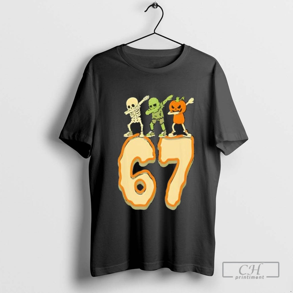 67 Halloween Meme 6 7 Numbers Six Seven Funny Skeleton