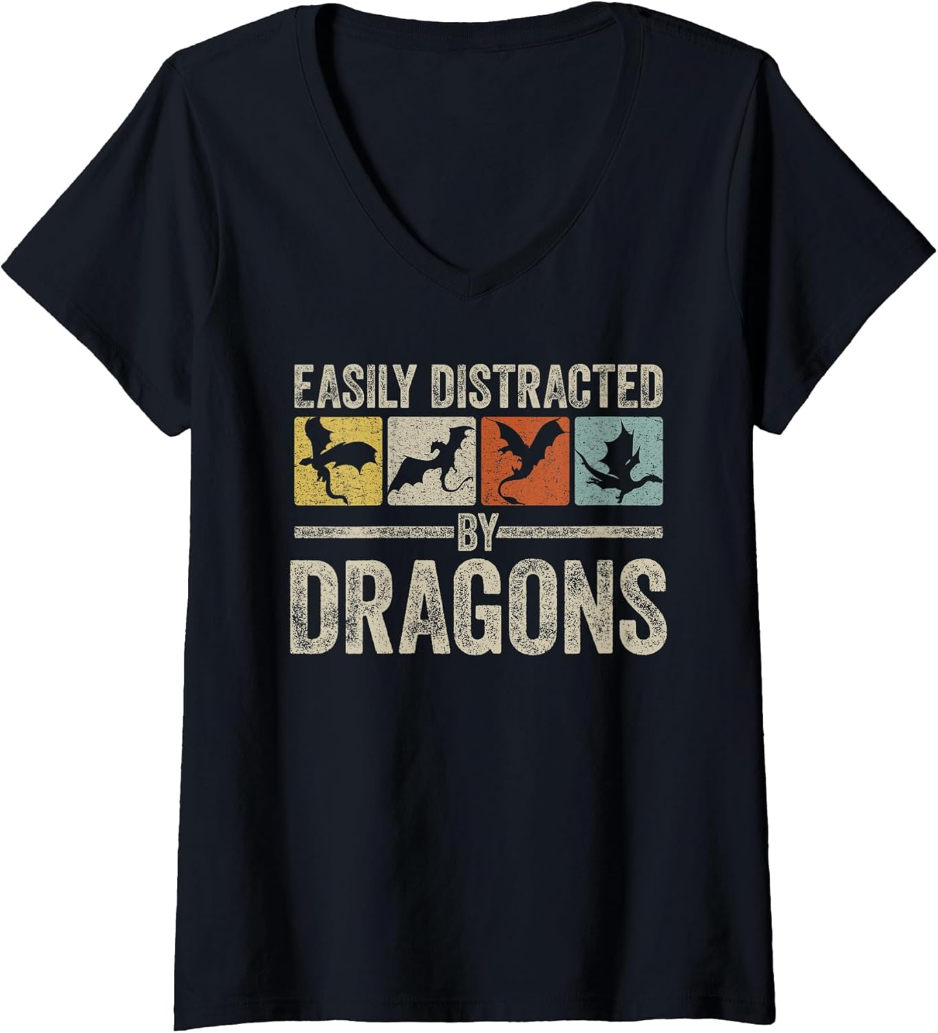 Dragon Silhouette Fantasy Humor Merch.