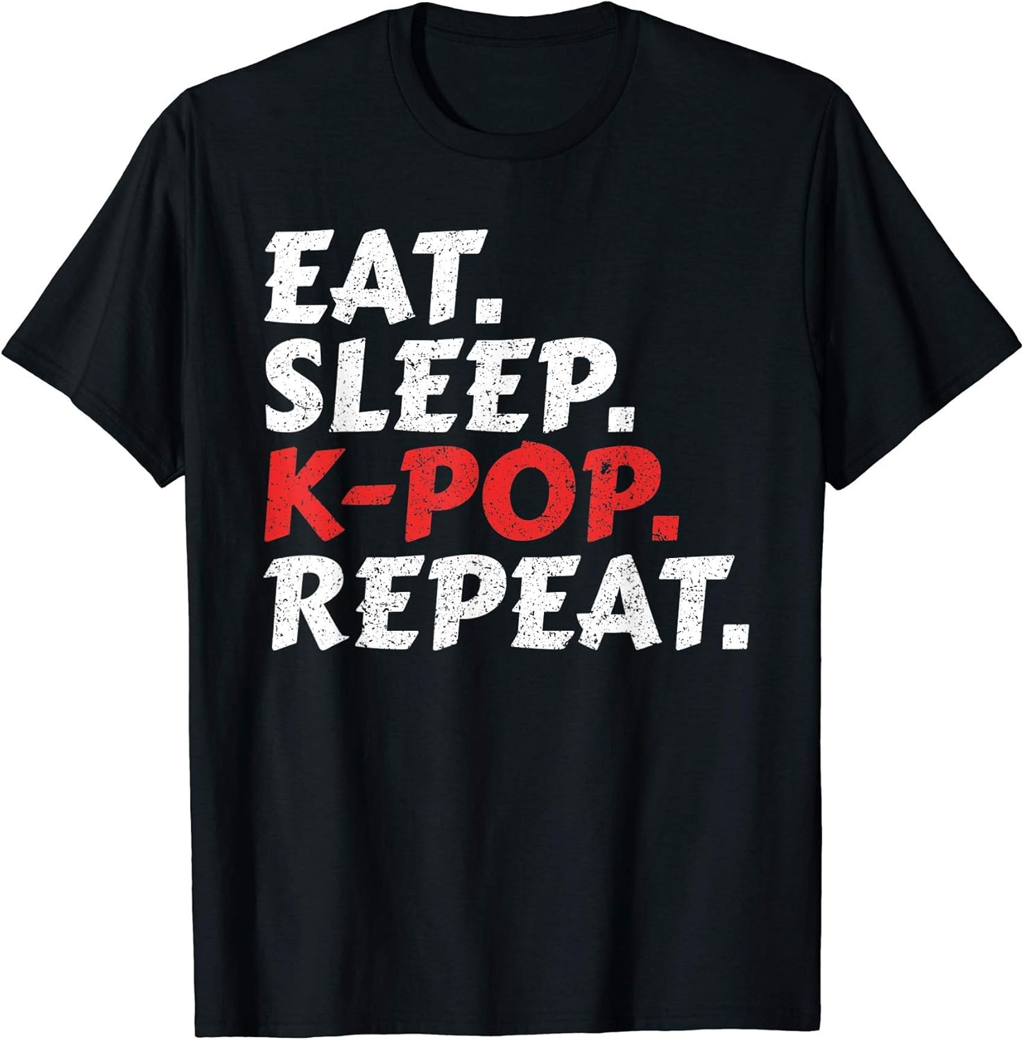 Eat Sleep K-Pop Repeat Retro Vintage Kpop Merch