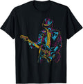 Abstract Art Musician Music Band bass Player T-Shirt Small