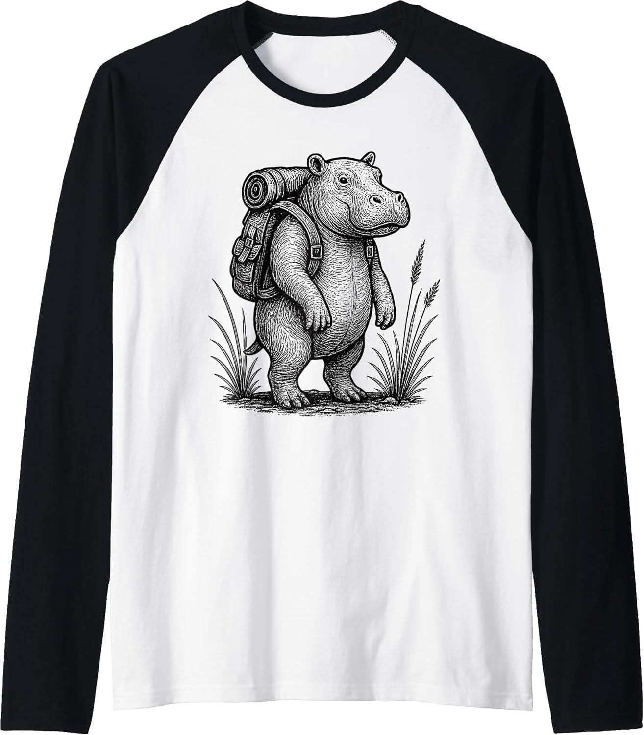 Hippo Hiker Trekking Hike Merch.