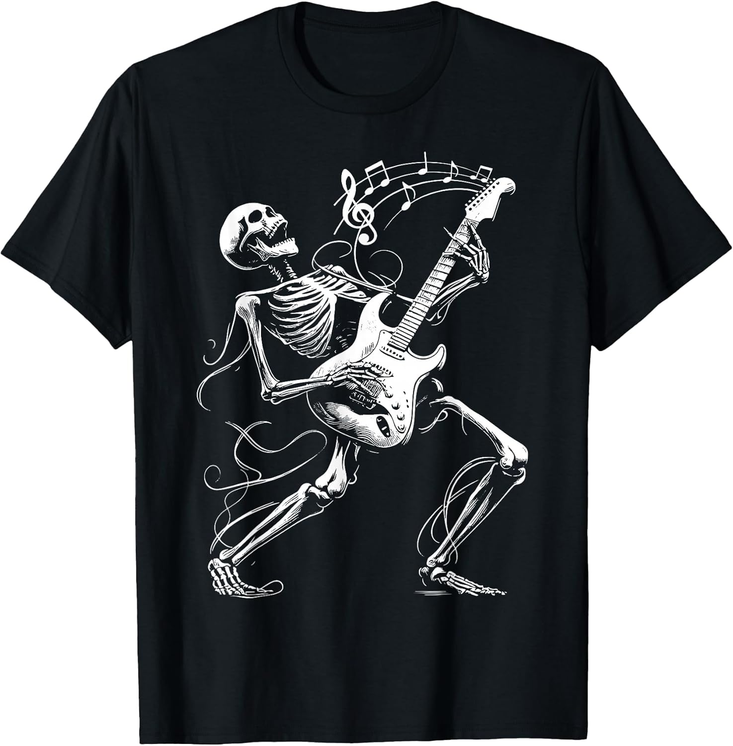 Skeleton Rock And Roll Apparel Gifts Graphic Tees