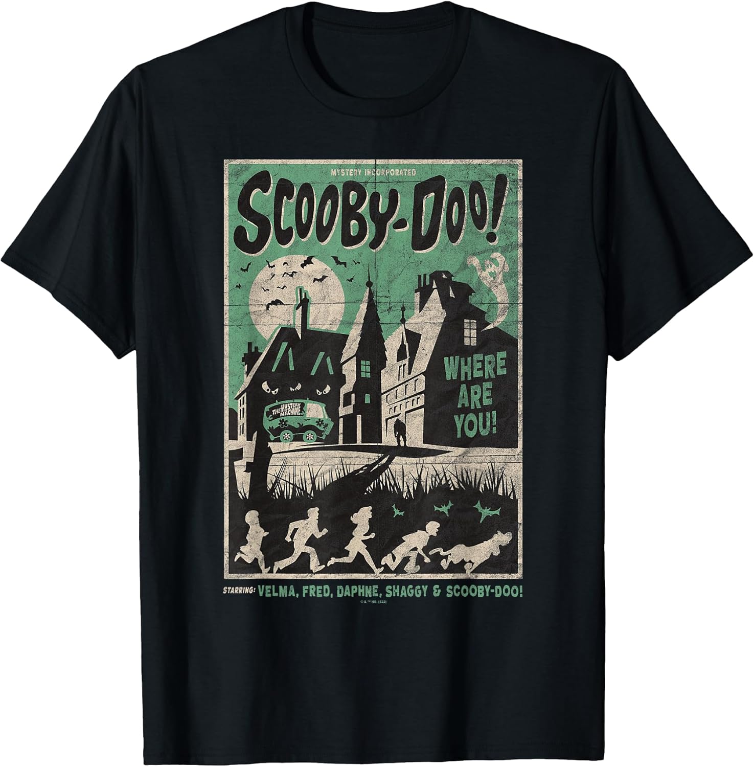 Scooby-Doo Mystery Incorporated Scary House Movie Poster T-Shirt