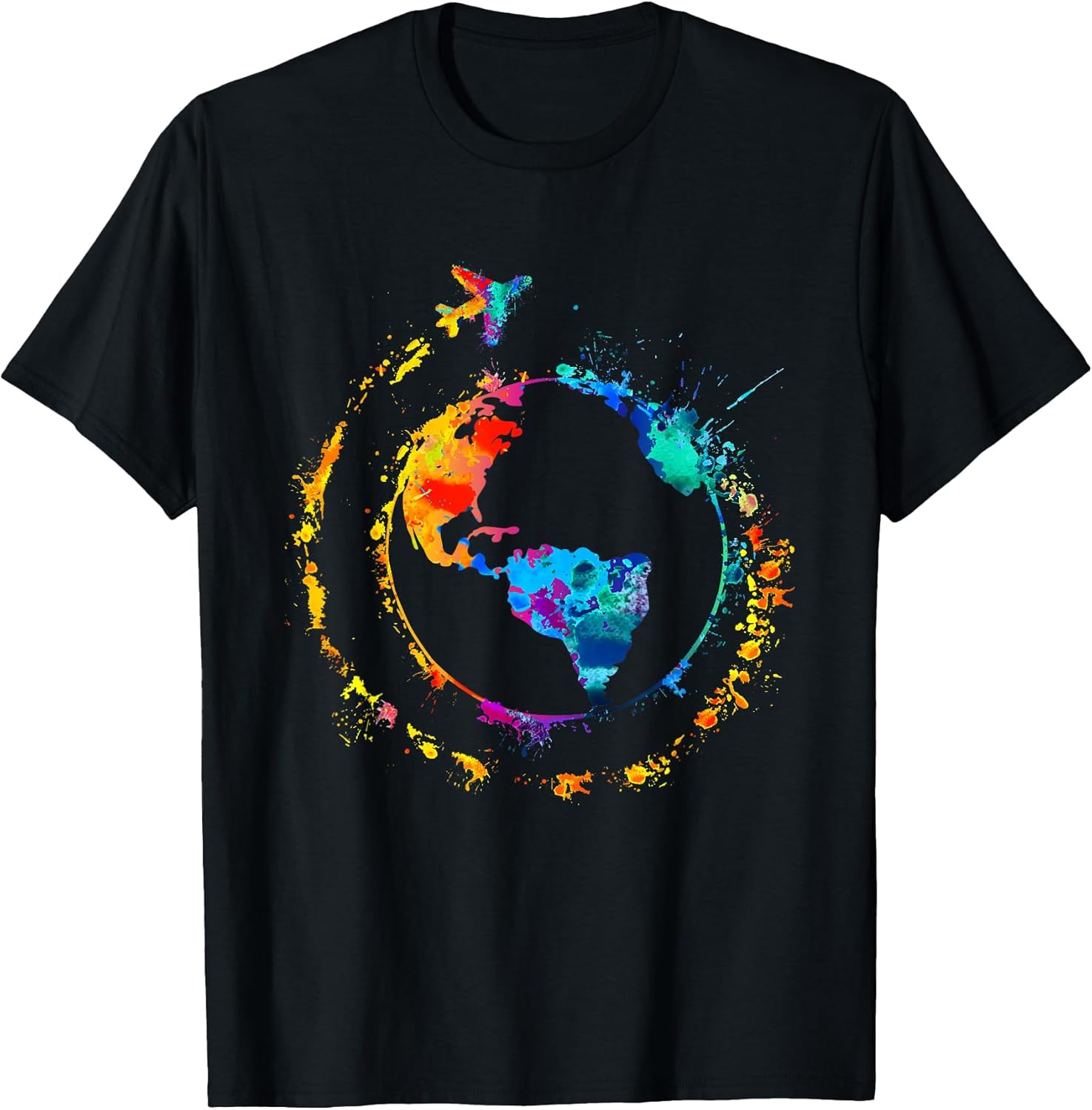 Colorful Splashes Travel the World Traveling