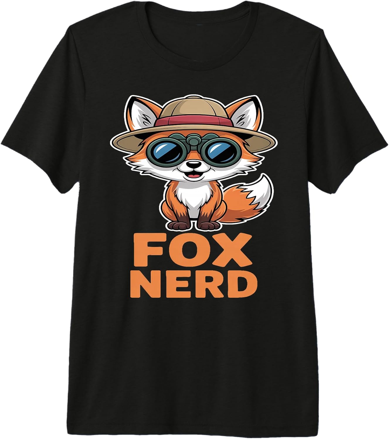 Cute Explorer Fox Nerd Anime Style