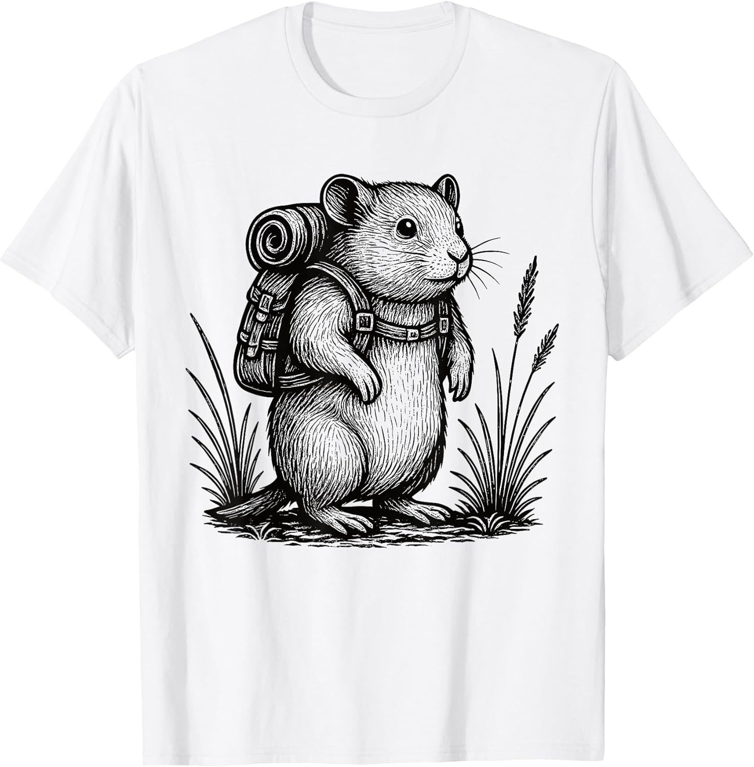 Hamster Hiker Trekking Hike Merch.
