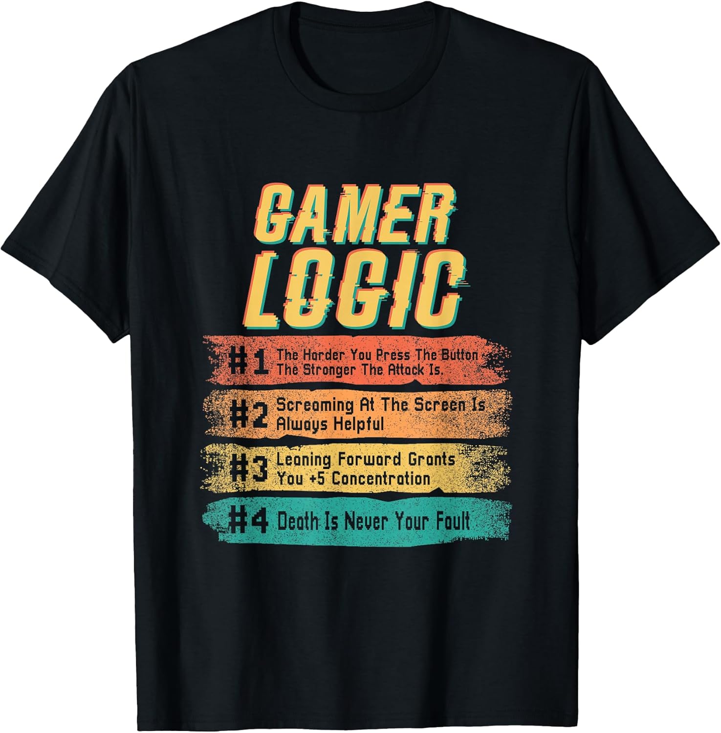 Gamer Logic Humor Video Games Gaming Gamers Gifts