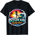 Ocean Air Salty Hair Woman Surfer Surfing Merch