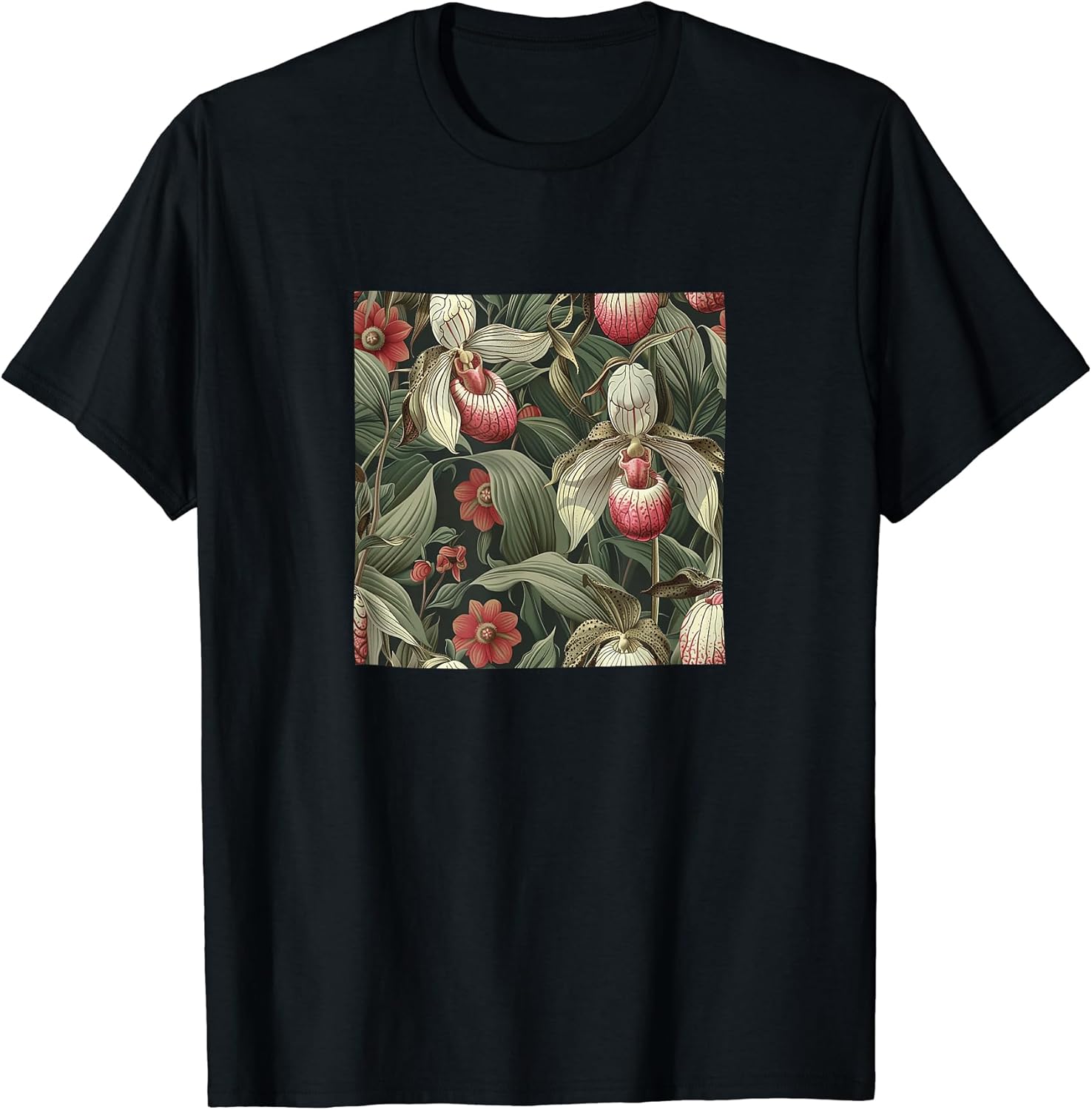 Ladys Slipper Flower Pattern Merch