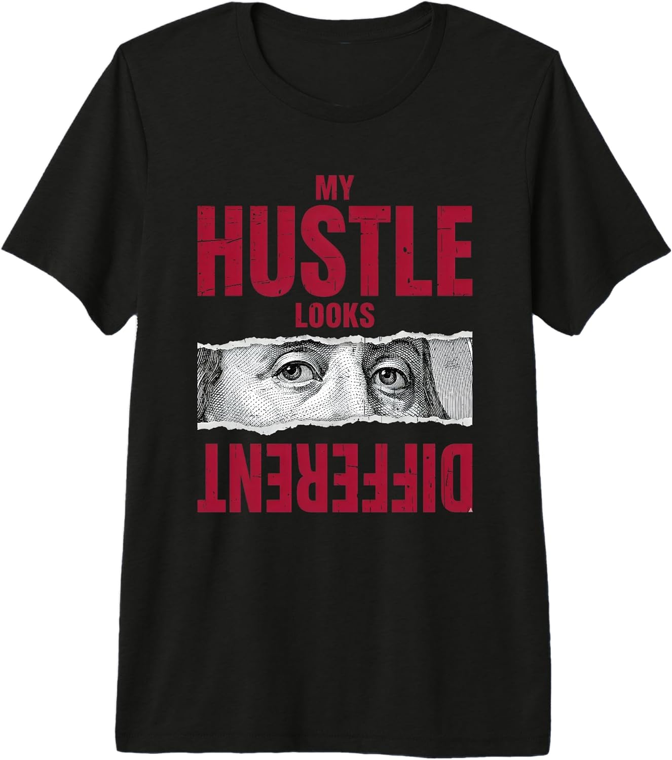Match Red Color Graphic Tee