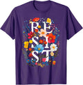 Resist Floral Feminine Boho Gifts Tees by GU