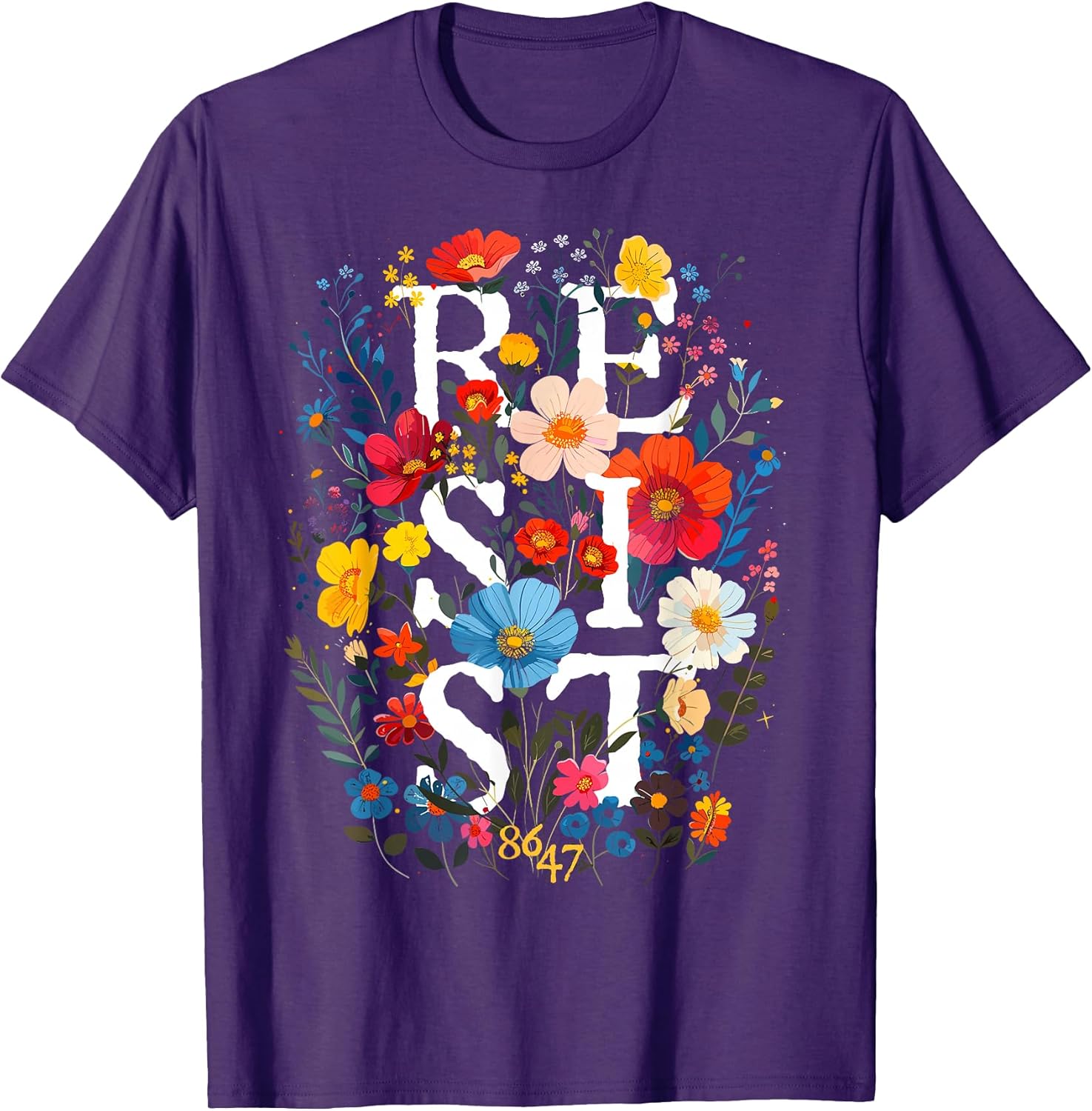 Resist Floral Feminine Boho Gifts Tees by GU