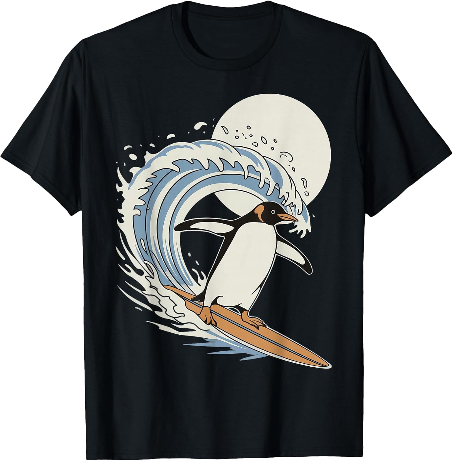 Beach Ocean Summer Penguin Surfer