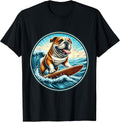 Bulldog Dog Surfing Surfer Owner Merch
