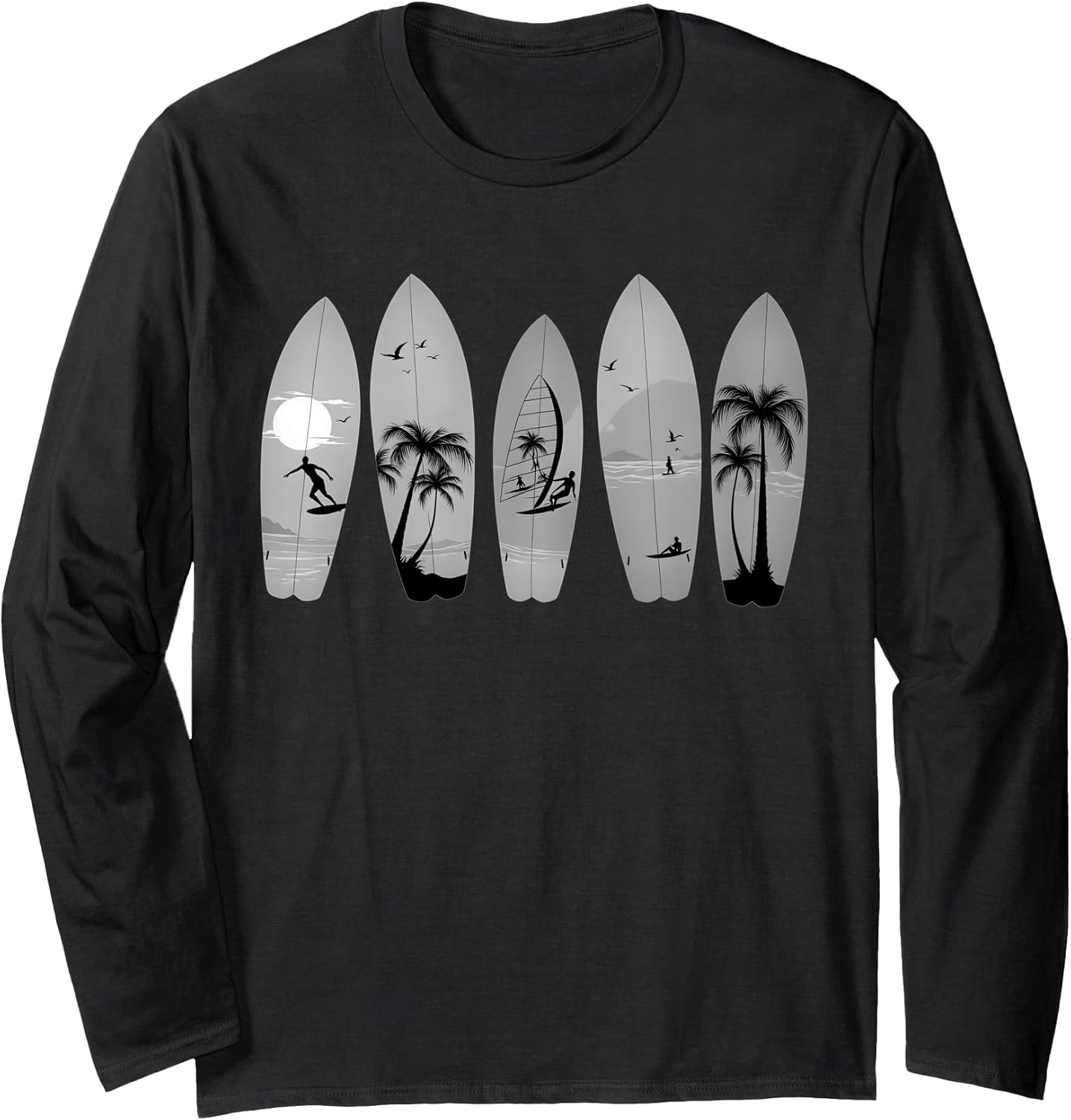 Surfing Surfboard Vintage Classic Surfer Tees