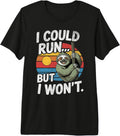 Sloth Lover Runner Humor Lazy Fitness Retro Sunset