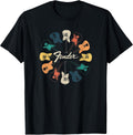 Retro Guitar Kaleidoscope T-Shirt Small