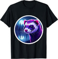Ferret Moon Scene Owner Lover Nature Art Merch