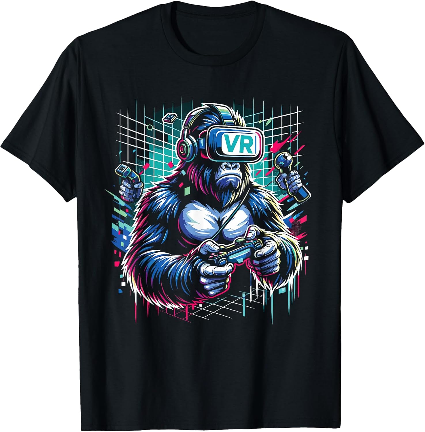 VR Gaming Gorilla - Gorilla Video Gamer Tees