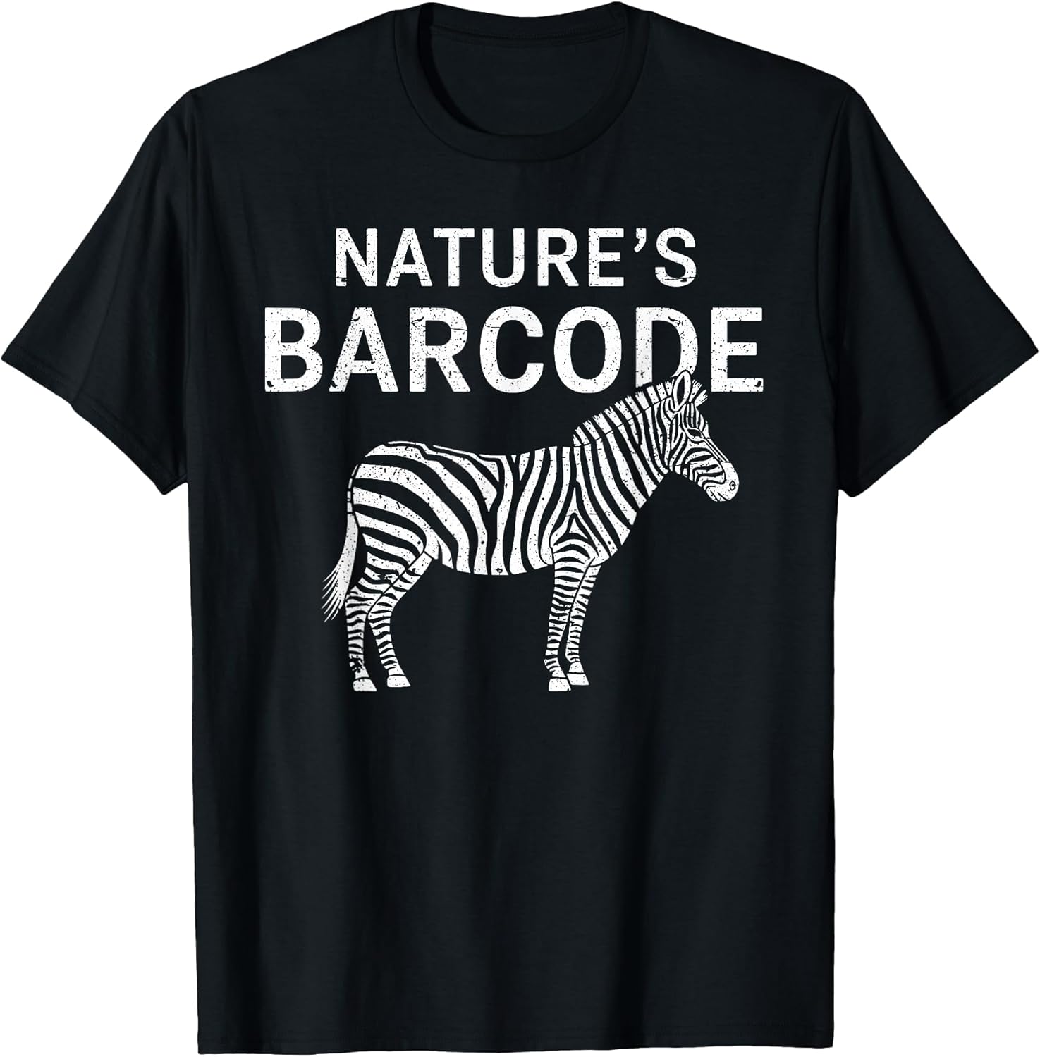 Wildlife Nature Barcode Creativity Zebra Tee Merch
